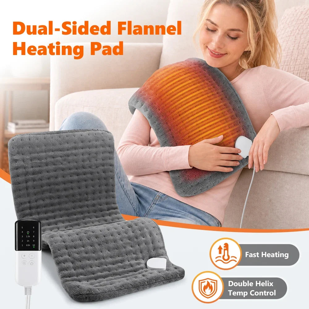 VIBE Electric Heating Pad 60x30cm | 10 Levels, Auto-Off Timer