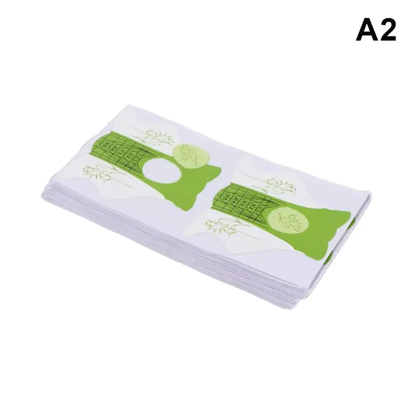 100Pcs Gel Nail Extension Builder Forms – French Nail Art Molds