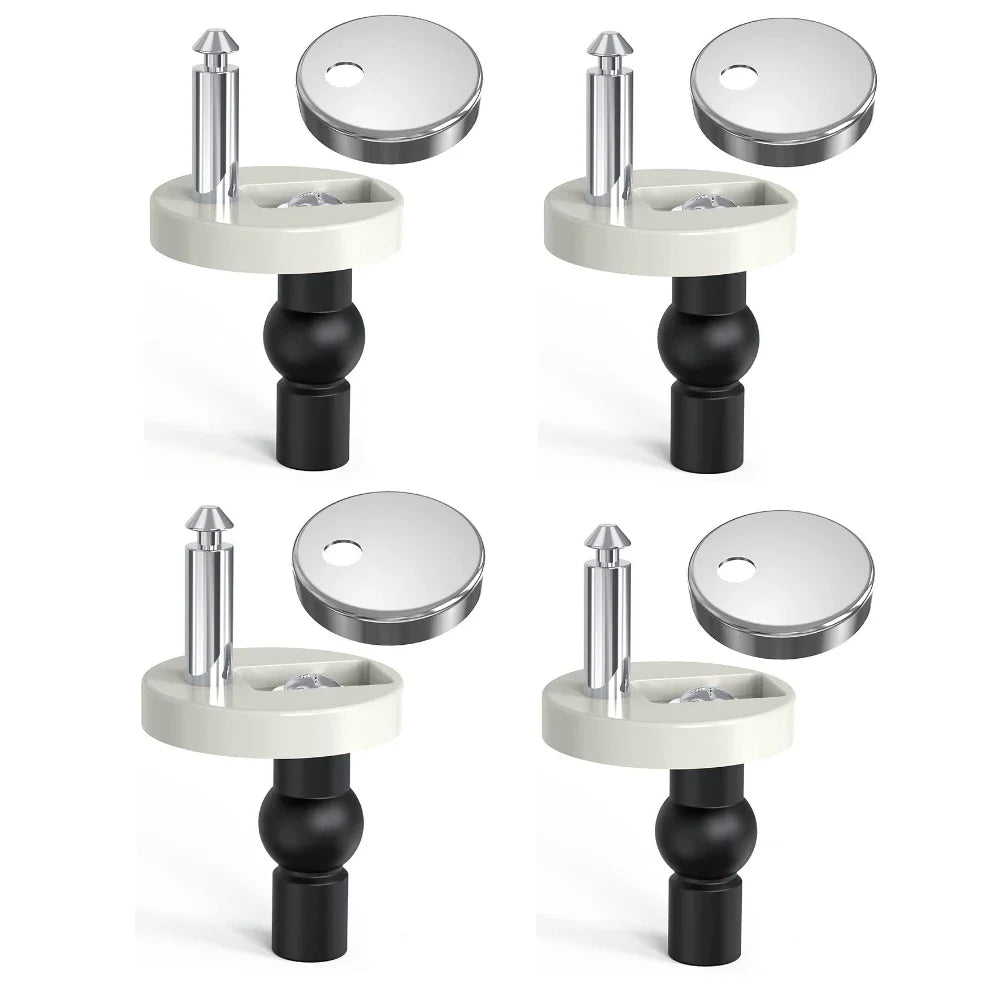 Universal Toilet Seat Bolts & Quick-Release Hinge Fixing Kit