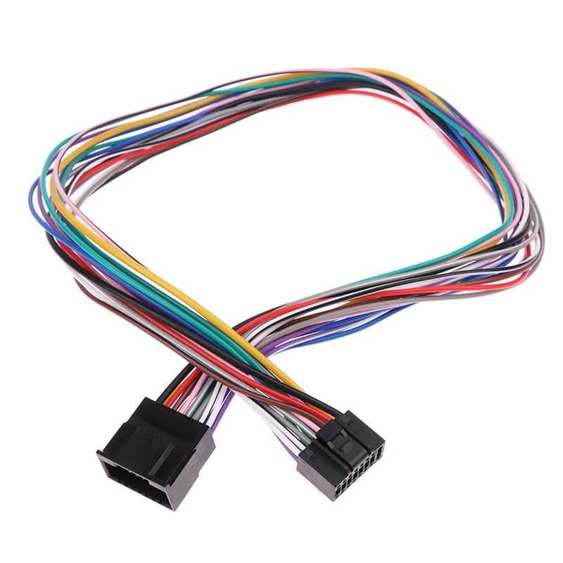 16-Pin Universal Car Stereo ISO Wire Harness Adapter Cable 60cm
