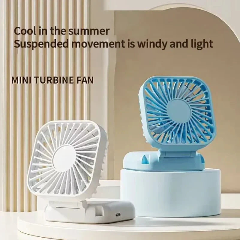 VIBE Portable Mini Handheld Fan USB Rechargeable Foldable