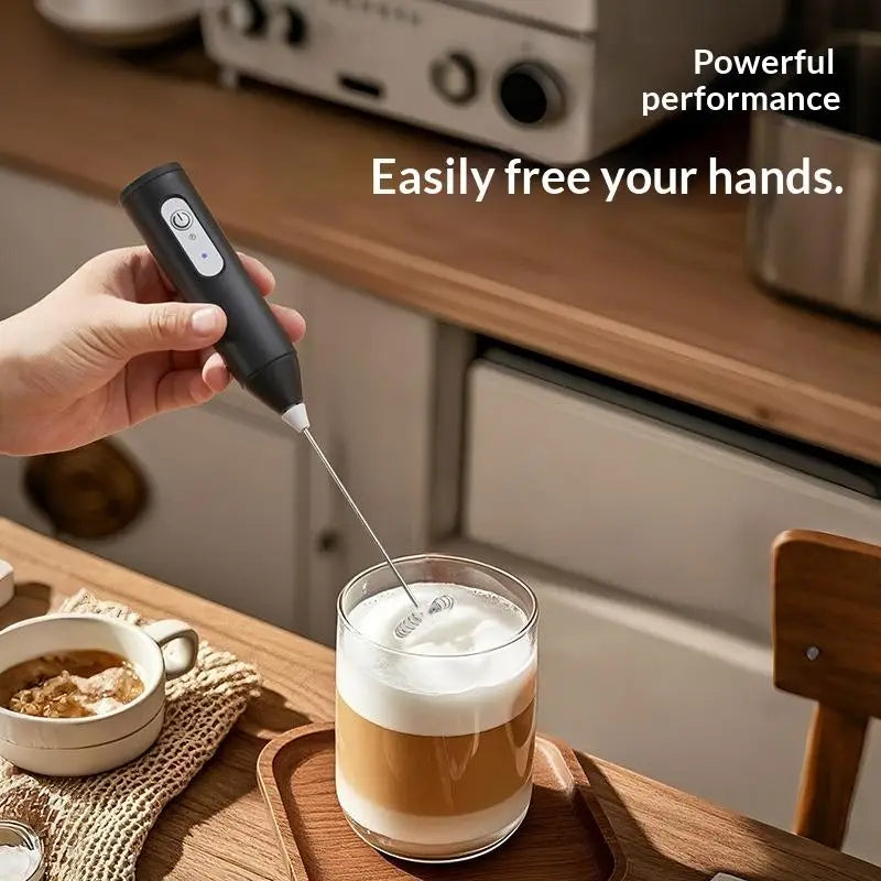 VIBE Handheld Electric Milk Frother & Coffee Whisk Mixer