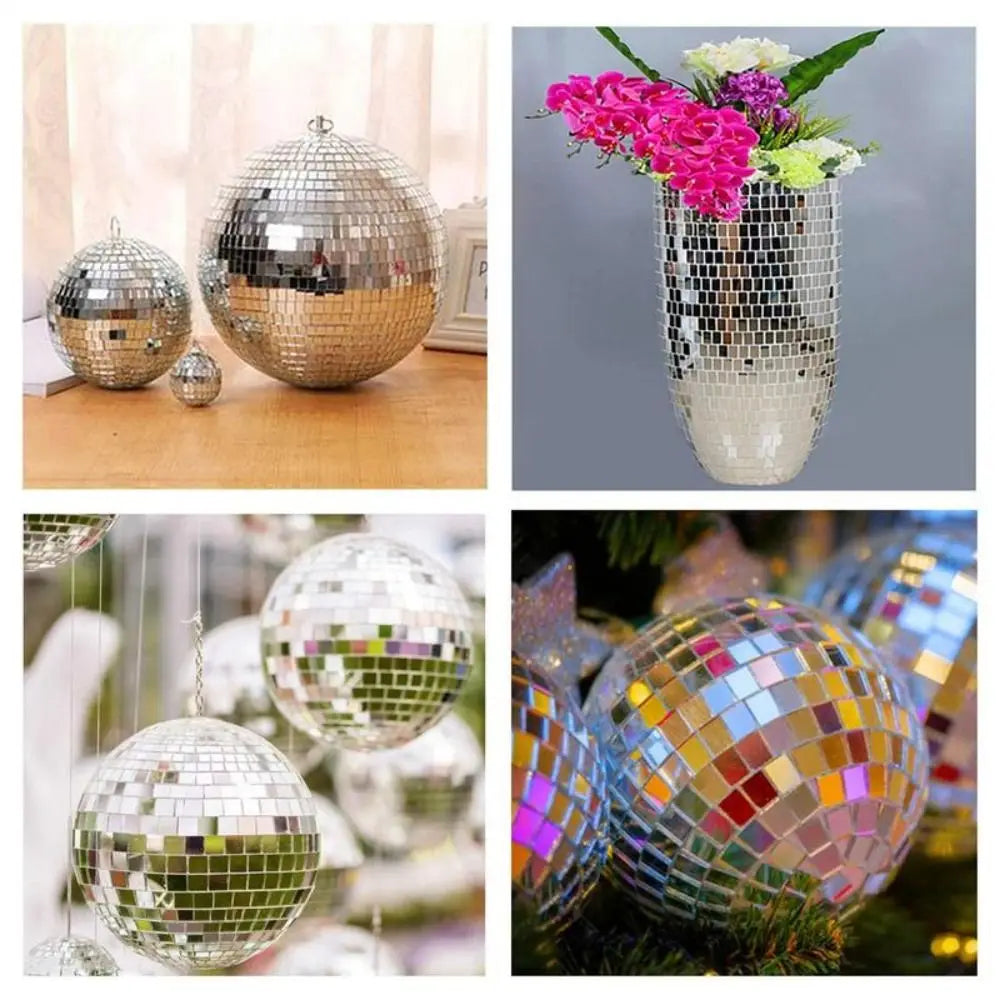 Self-Adhesive Mosaic Mirror Tiles – Flexible Silver Glass Sheet