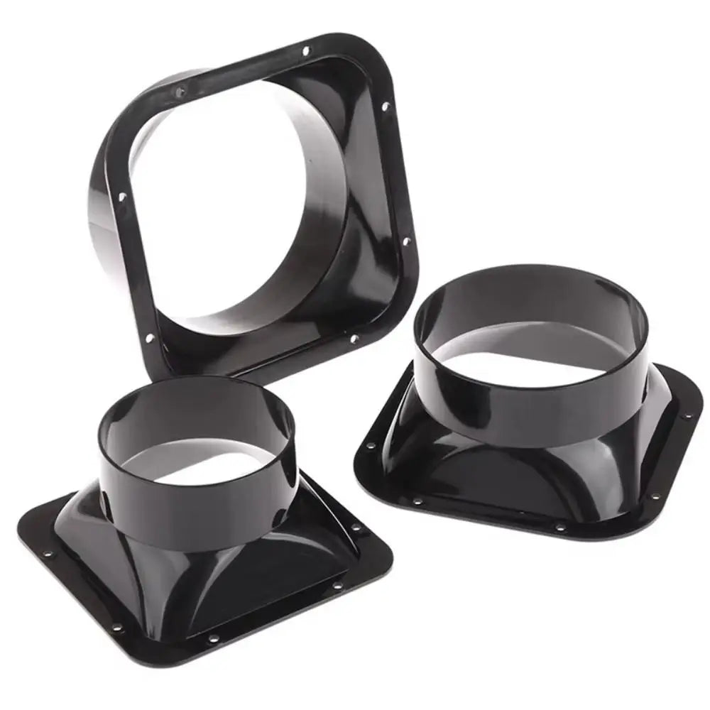 ABS Wall Flange Connector Black Ventilation Exhaust Pipe