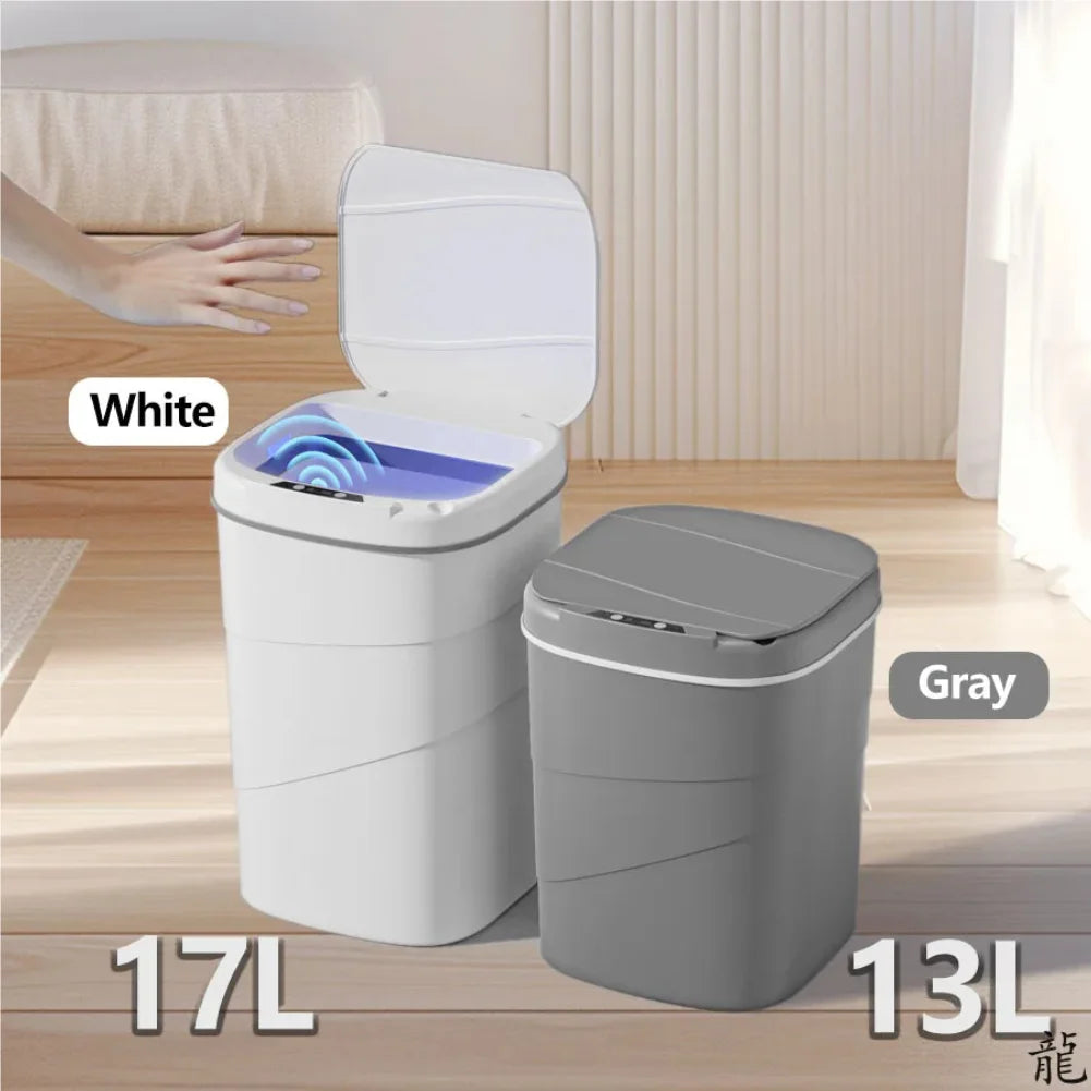 VIBE Touchless Auto-Closing Trash Can – Battery Powered Sensor Lid
