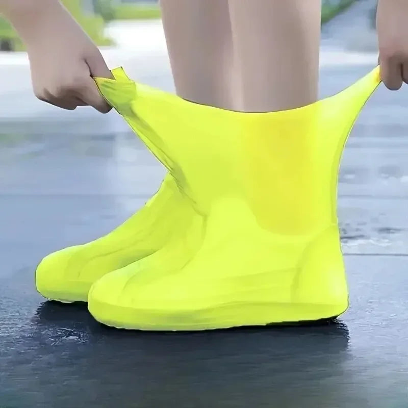 Silicone Waterproof Rain Shoe Covers – Non-Slip Overshoes M/L