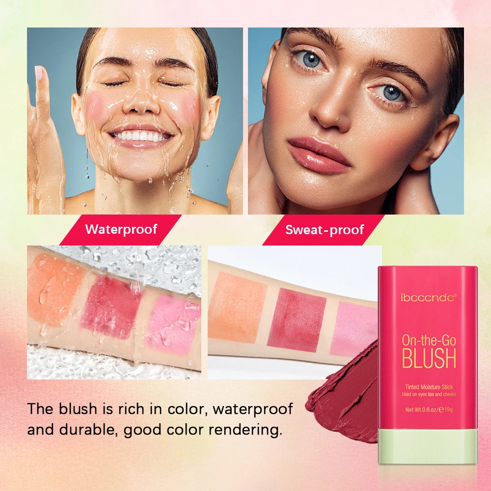 ibcccndc Cream Blush Stick – Waterproof Multi-Use Color