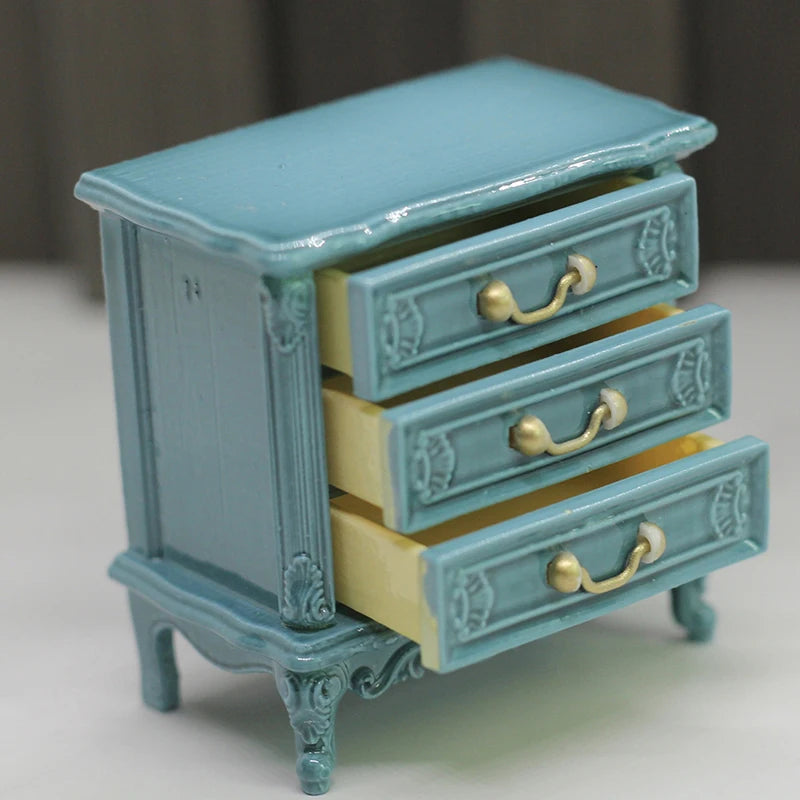 Dollhouse Miniature Bedside Table Model – DIY Bedroom Decor