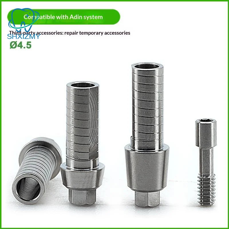 Adin Titanium Temporary Abutment Screw-Retained Implant Part 2pc