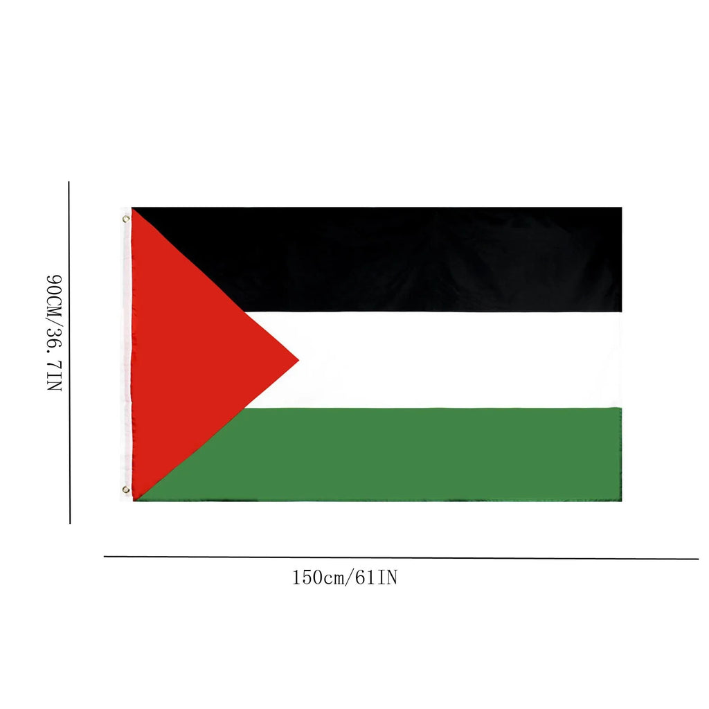 Palestine Flag 150x90cm – Polyester Outdoor Patriotic Banner