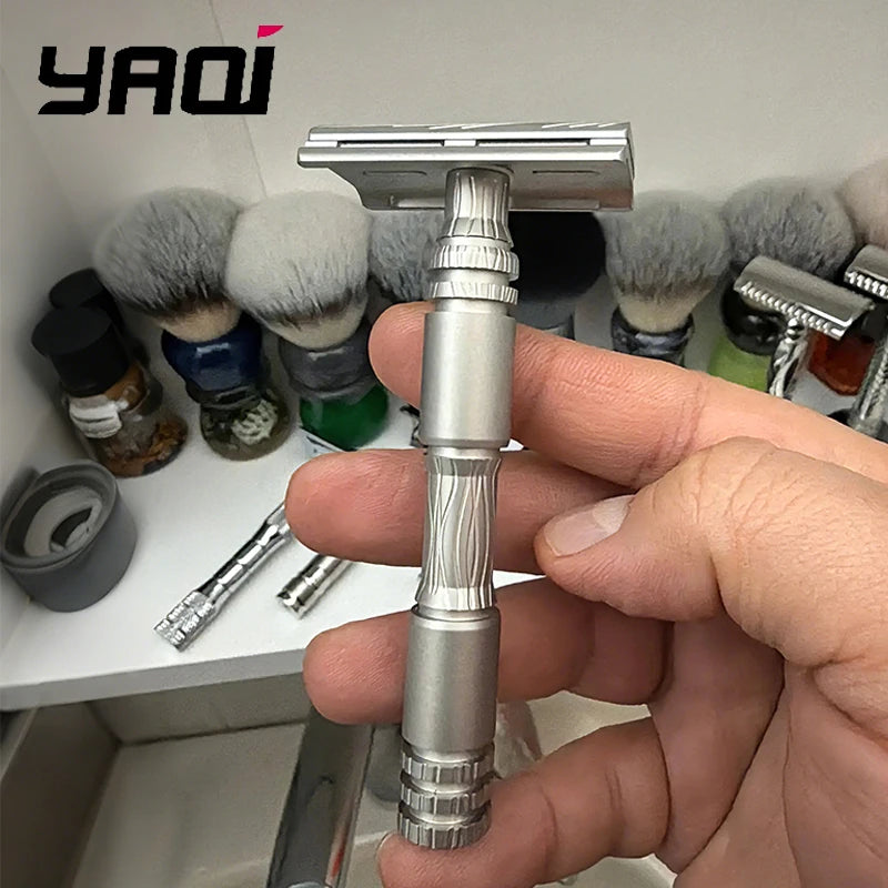 YAQI Ghost Safety Razor – 316 Stainless Steel Men's Shaver