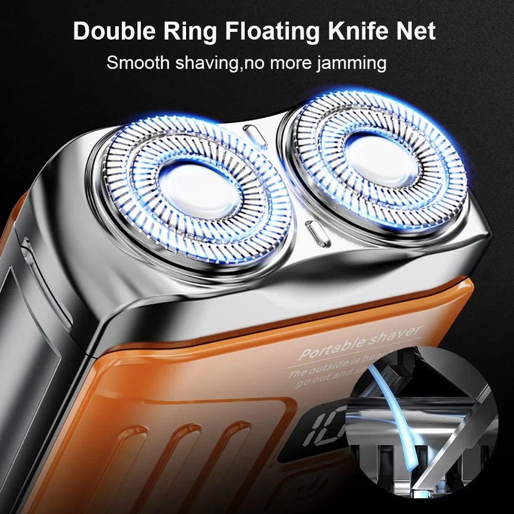 XMSJ Mini Rechargeable Dual-Head Electric Shaver – Waterproof