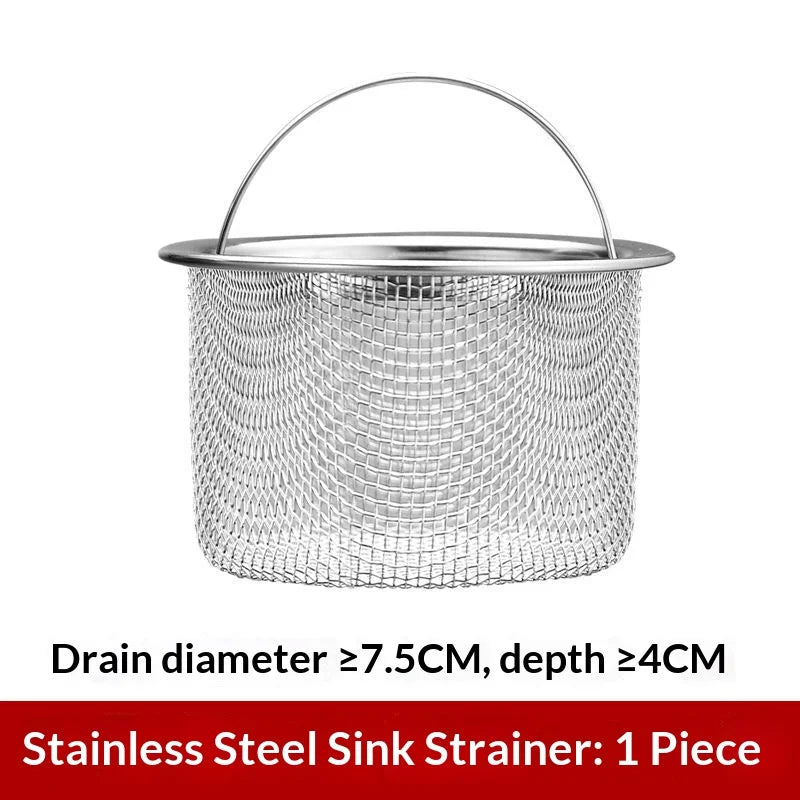 Stainless Steel Kitchen Sink Strainer & Drain Filter Basket