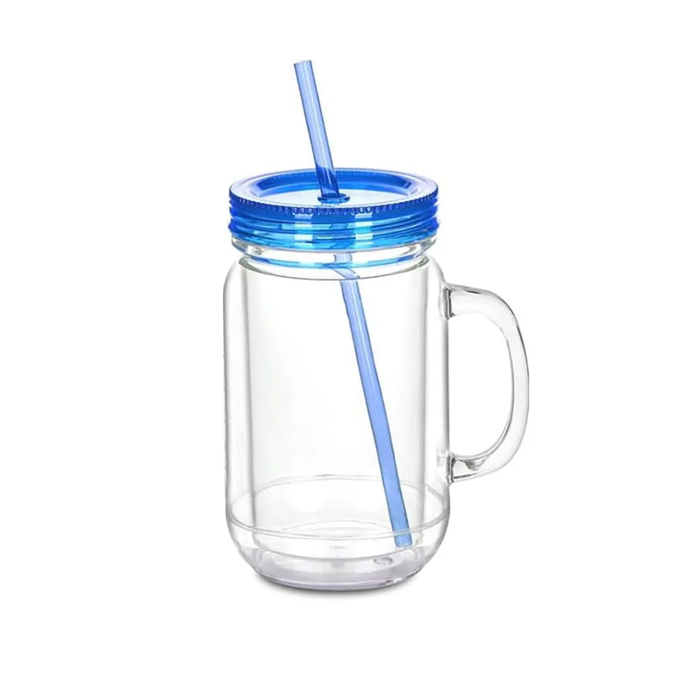 20 oz DIY Snow Globe Glitter Tumbler – BPA-Free Acrylic Cup