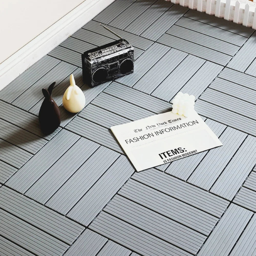 Waterproof Plastic Wood Deck Tile – Anti-Mold Balcony Flooring