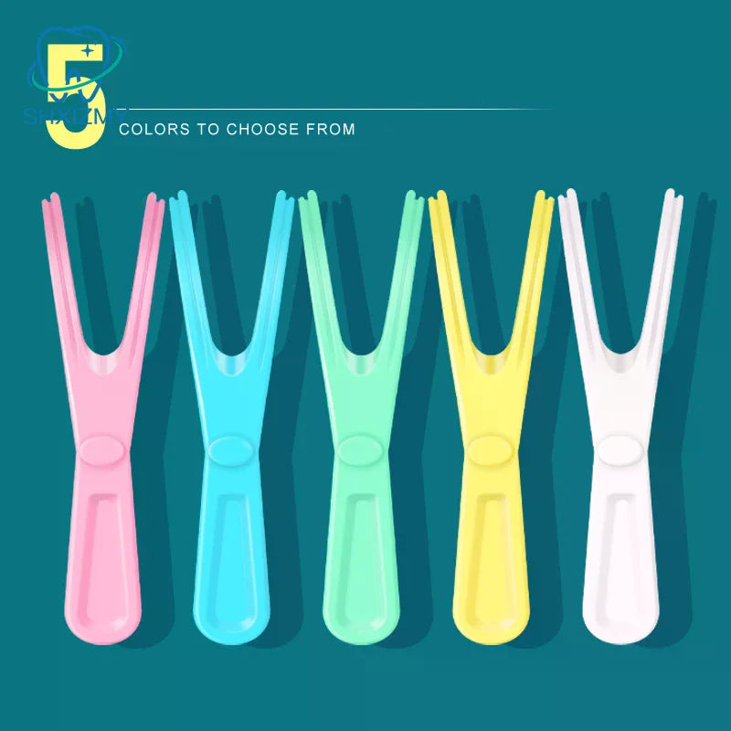 Y-Shape Reusable Dental Floss Holder 1/2 Pcs | Oral Care