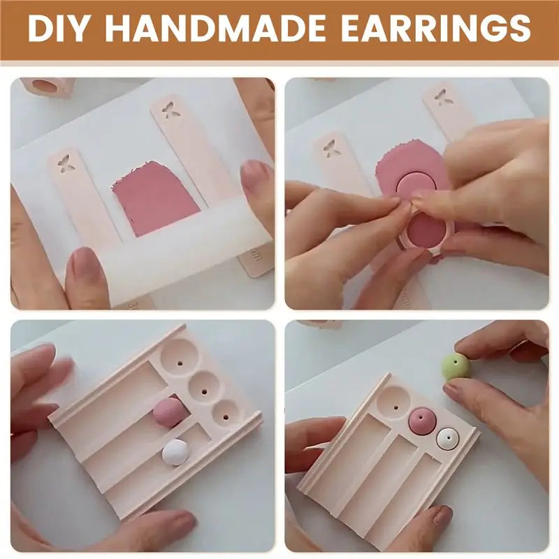 Polymer Clay Cutter Bead Rolling Ball Mold DIY Earring Tool