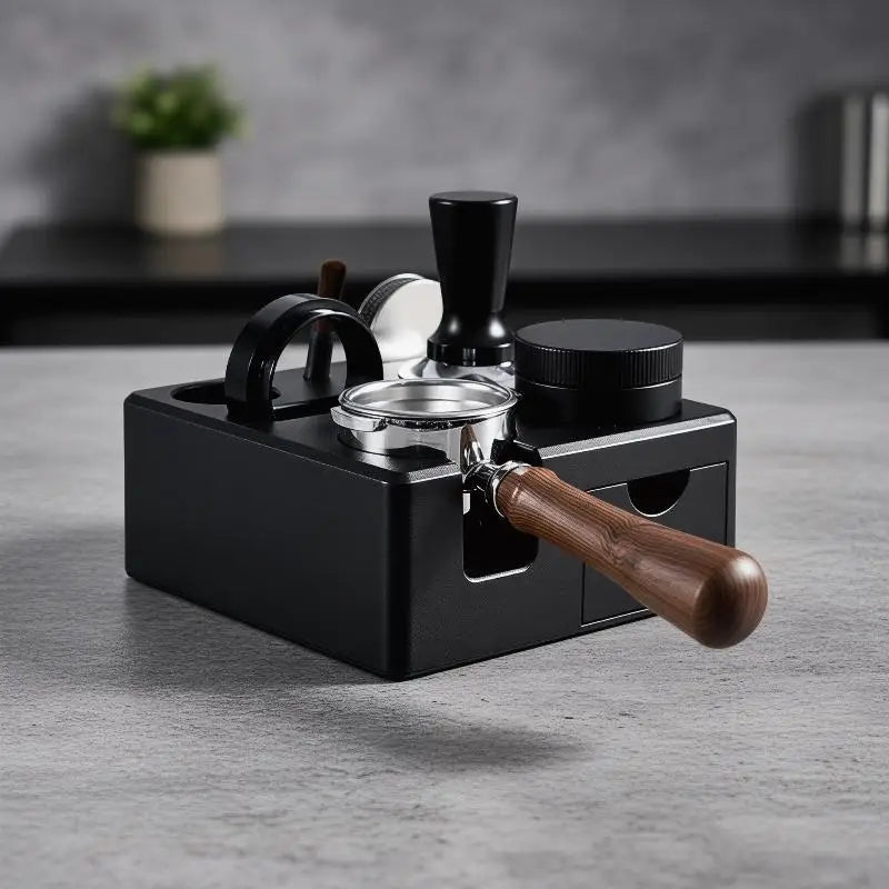 Coffee Tamper Station & Portafilter Holder 51–58mm | Barista