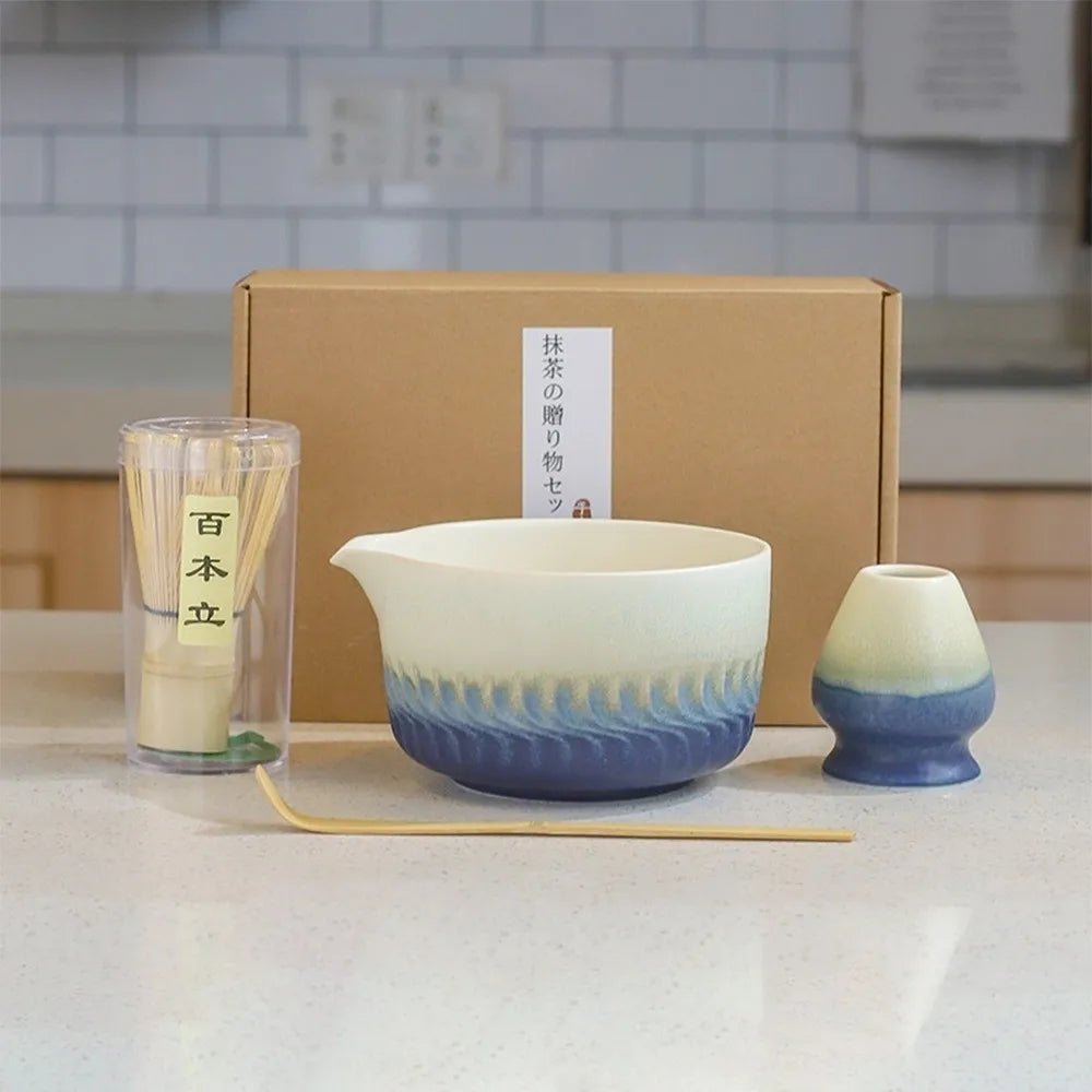 Japanese Matcha Tea Set – Bamboo Whisk, Bowl & Scoop