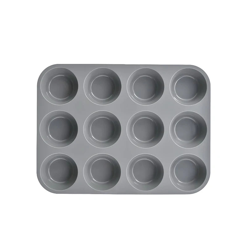 Silicone Baking Mold 12/24 Holes – Cupcake & Muffin Pan