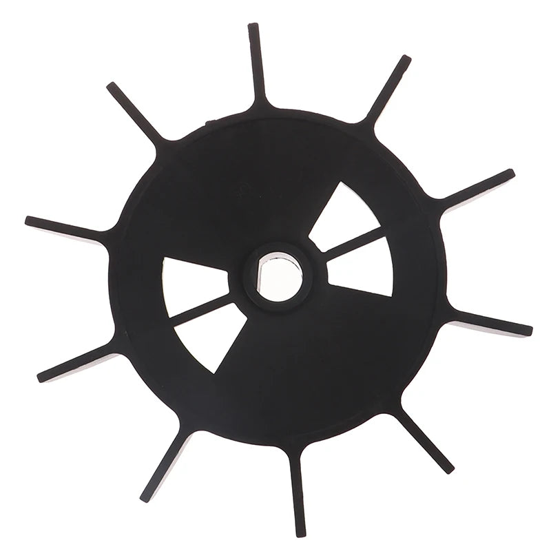 150mm 10-Blade Air Compressor Fan Blade Black Plastic Replacement