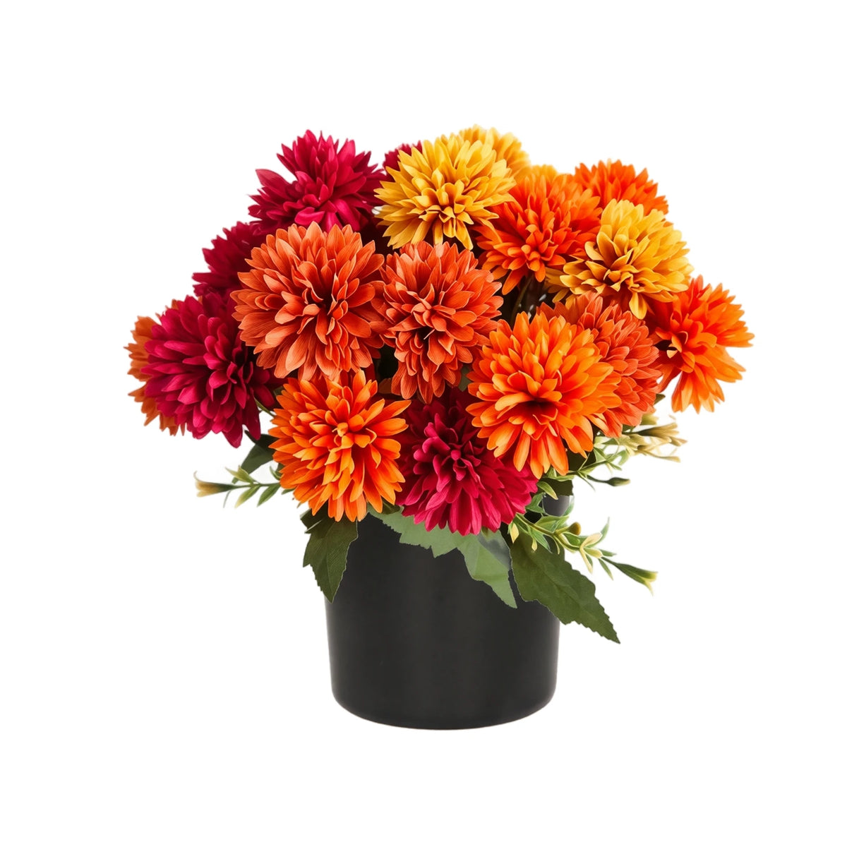 Artificial Potted Cosmos Flower Arrangement – Fall Home Decor