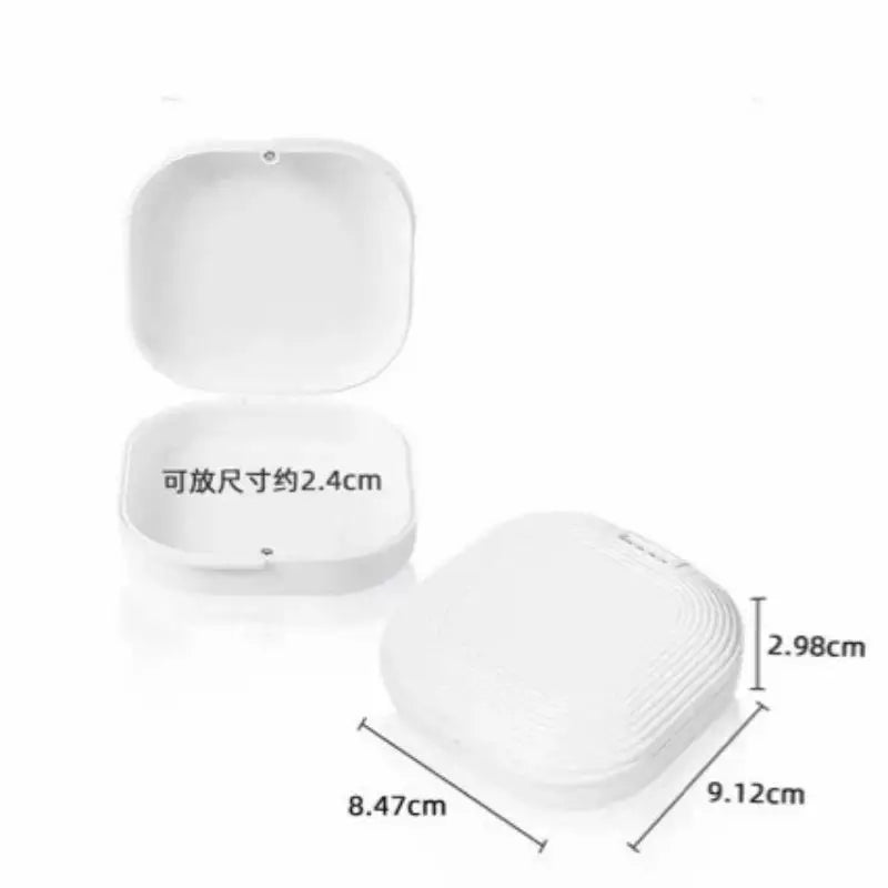 Denture Retainer Case with Vent Holes – Portable Dental Box
