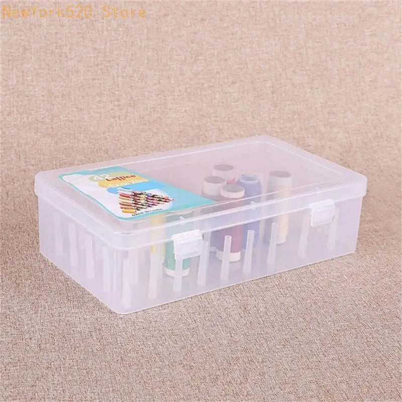 42-Spool Clear Thread & Bobbin Storage Organizer Case