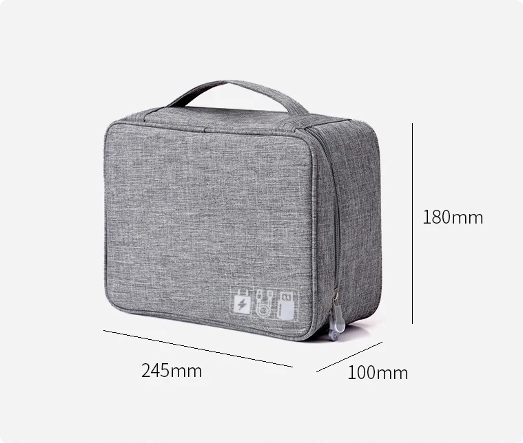 EGYAL Waterproof Travel Cable Organizer Bag | USB & Charger