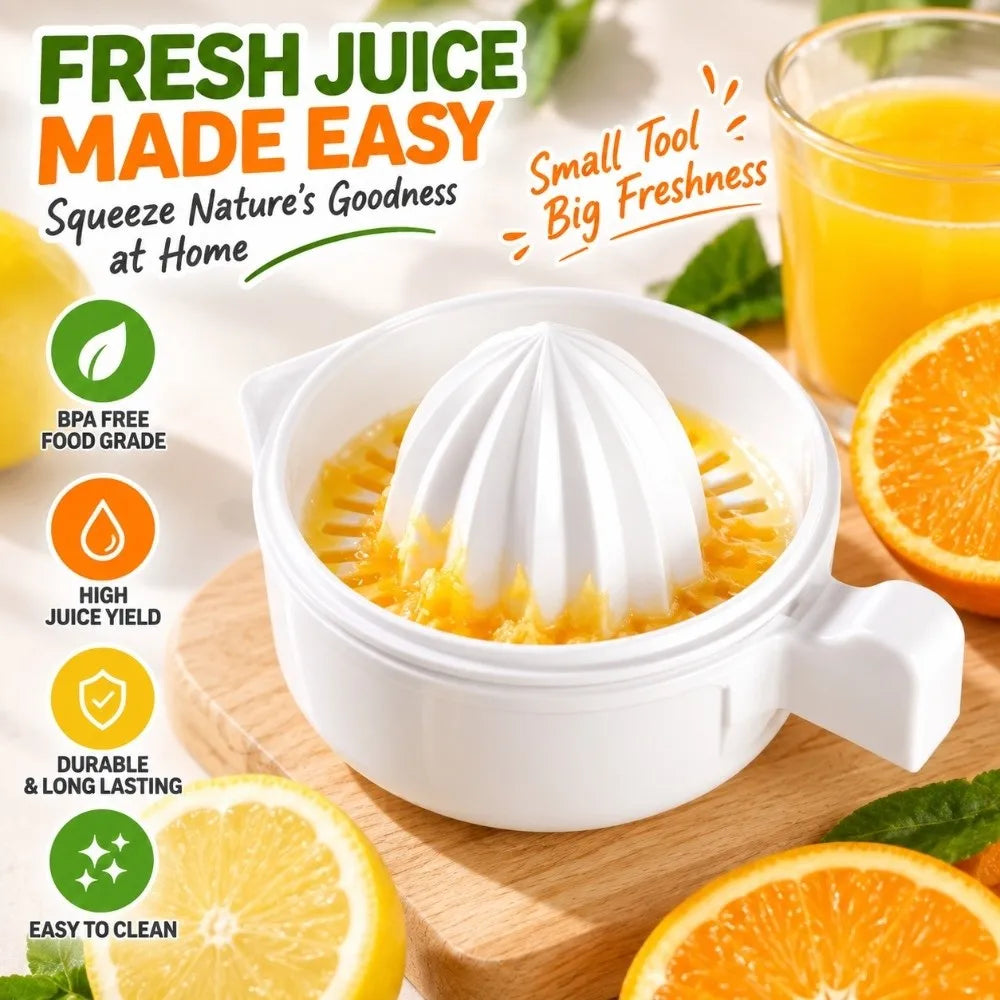 Portable Manual Citrus Juicer – Hand Press Lemon Squeezer