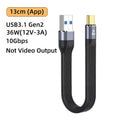 VIBE USB-A to USB-C 10Gbps Fast Charging Cable 13cm