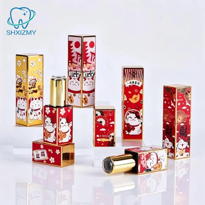 Refillable 12.1mm Lipstick Tube | Embossed 3D Print Design