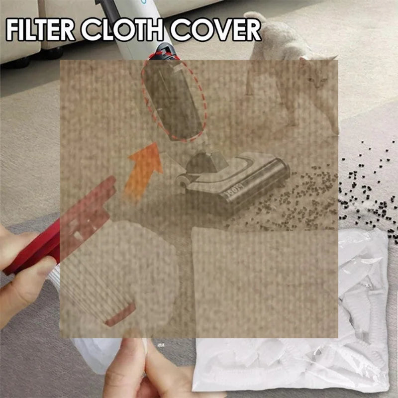100-Pack Disposable Vacuum Filters – Universal Handheld