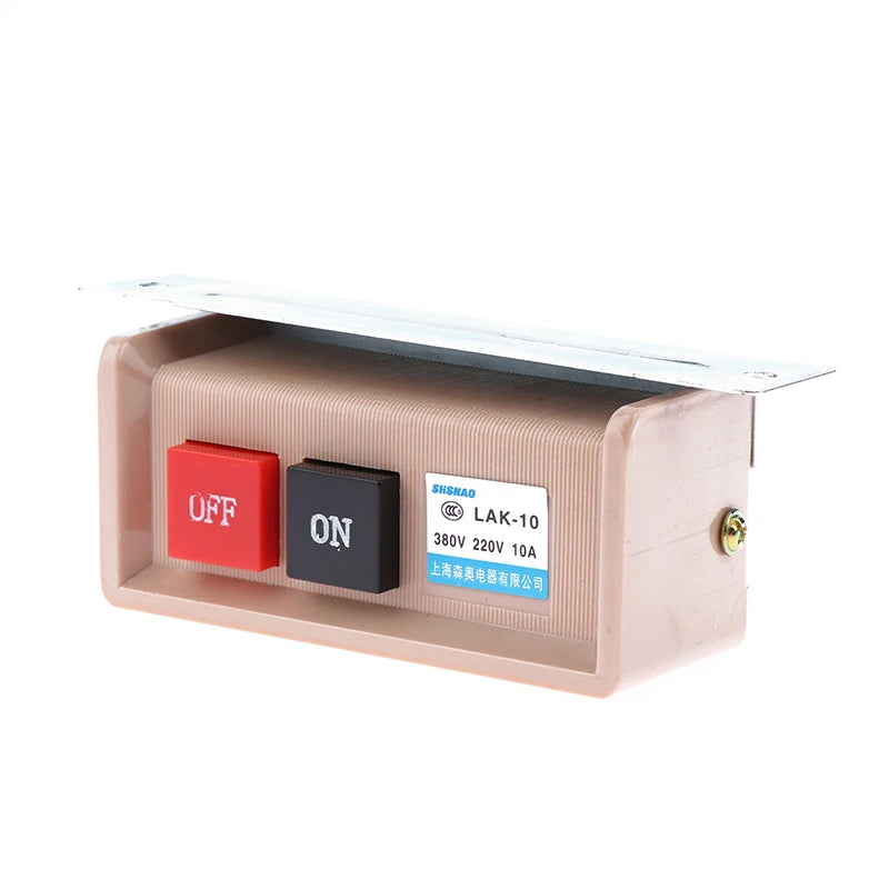 Flush Mounted ON/OFF Push Button Switch AC 380/220V 10A LAK-10