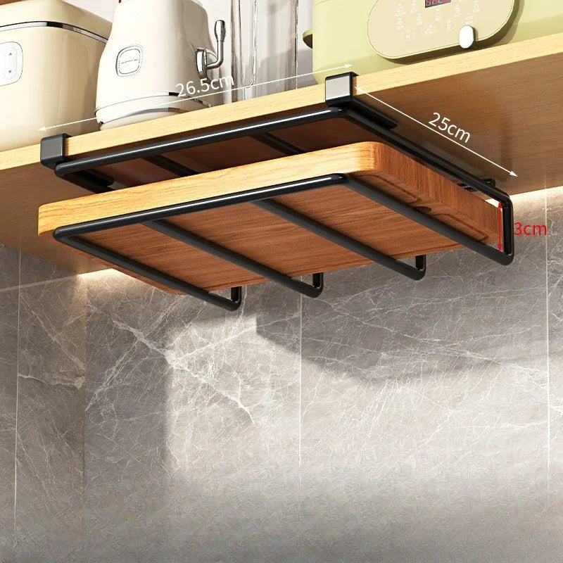 Under Cabinet Hanging Shelf – No-Drill Kitchen Organizer