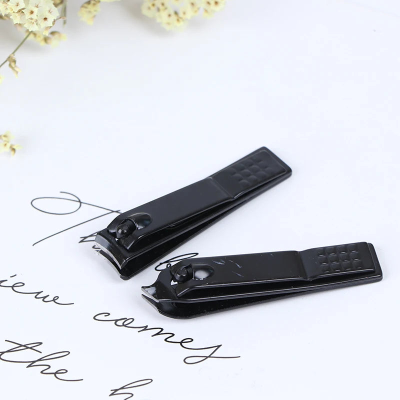 Professional Black Stainless Steel Toenail Clipper Trimmer