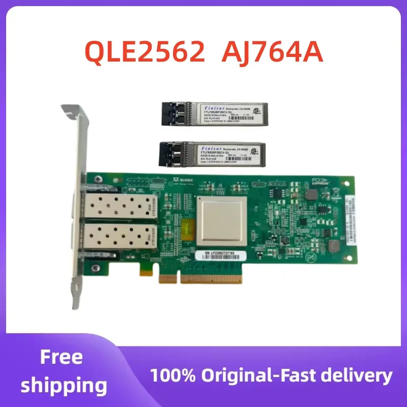 QLogic QLE2562 Dual-Port 8Gb FC PCIe HBA – AJ764A