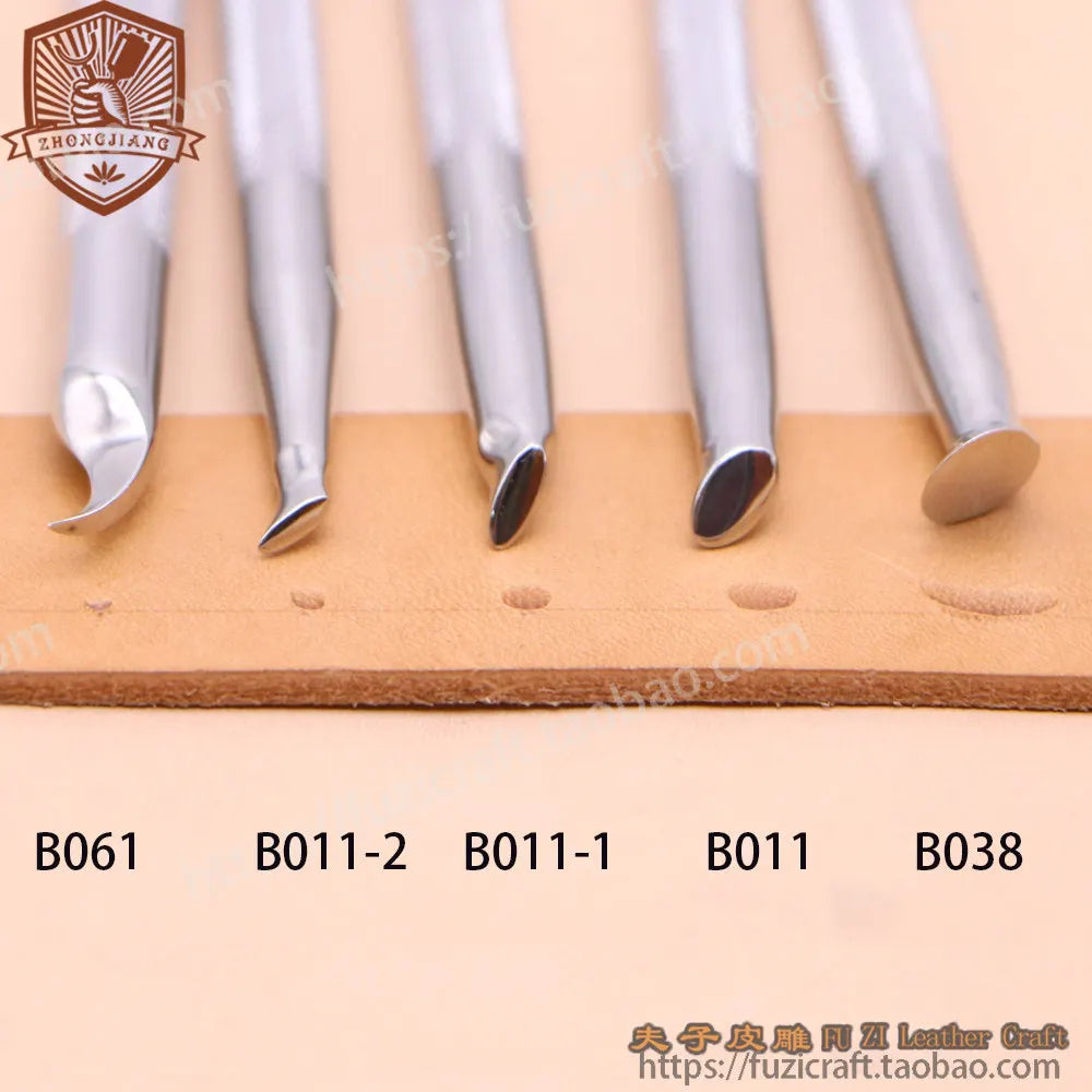 Stainless Steel Leather Edge Engraving & Printing Tool Set