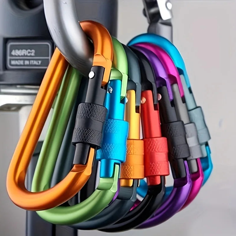 2-Pack Aluminum Quick-Release Hooks Backpack Buckles & Key Rings