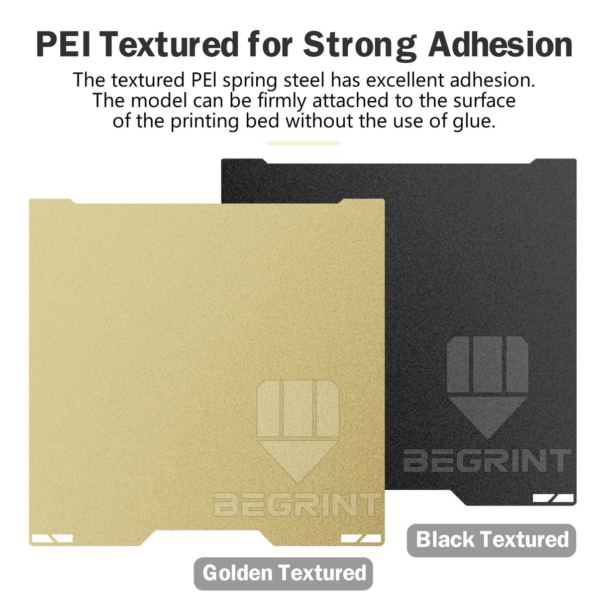 BEGRINT Textured PEI Spring Steel Build Plate for Bambu Lab A2L H2C