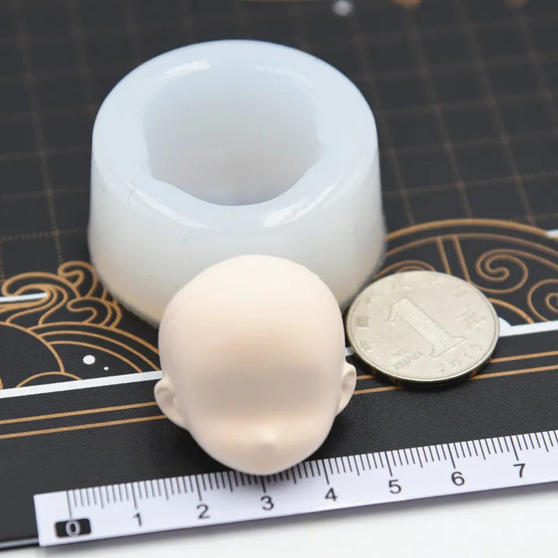 Silicone Doll Face Mold Set – Ultra-Light Clay Chibi Molds