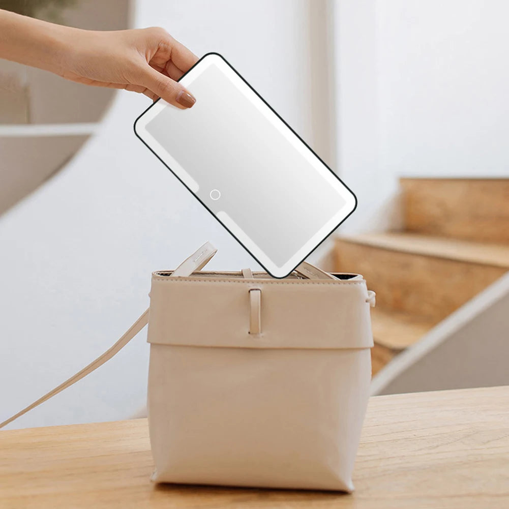 Car Sun Visor Lighted Makeup Mirror | USB Rechargeable LED