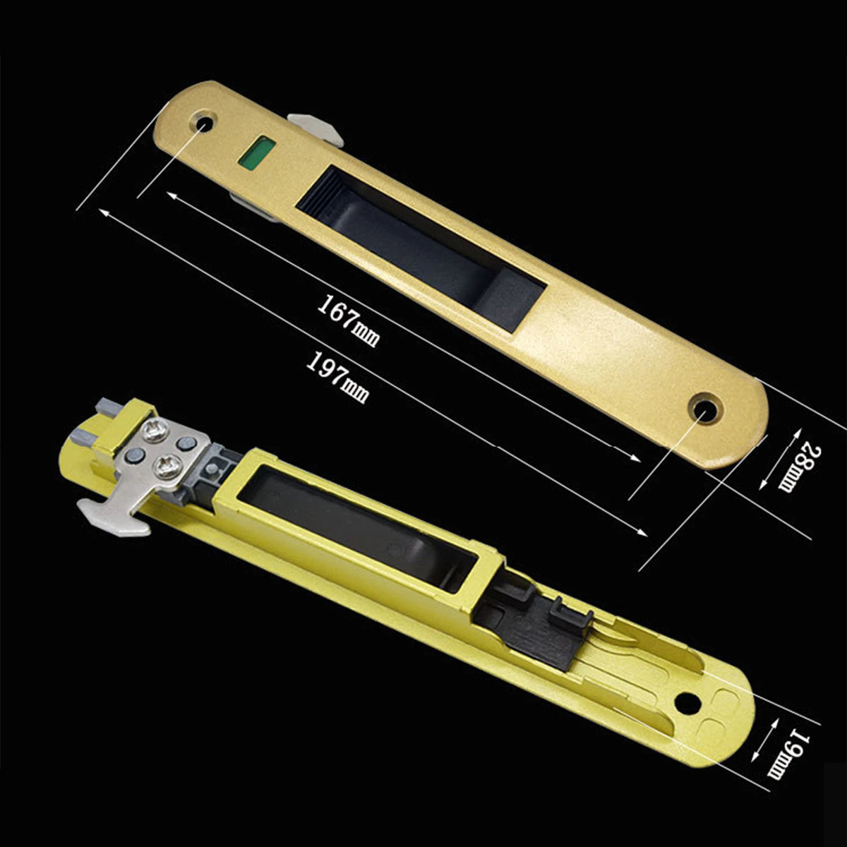 Zinc Alloy Sliding Door Lock – Silent Push-Pull Bolt Lock