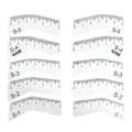 5-Pair Microblading Eyebrow Stencil Stickers – Brow Guide Kit