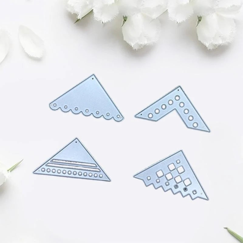 Lace Corner Metal Cutting Dies – Scrapbooking & Card Making