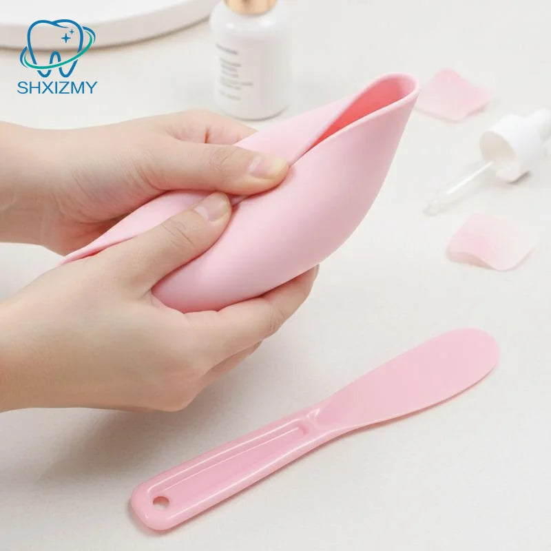 Pastel Facial Mask Mixing Bowl & Spatula Set – BPA-Free