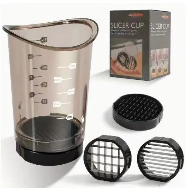 Vegetable Chopper Cutting Cup – Slice, Dice & Chop | Chop2Cup