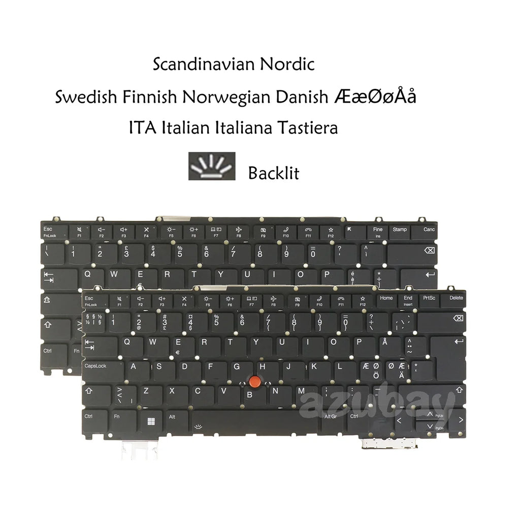 Backlit Keyboard Lenovo ThinkPad Z16 Gen 1 & 2 – Nordic Italian