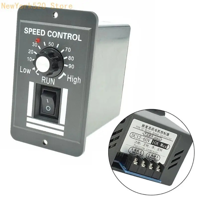 DC 12V–60V Reversible Motor Speed Controller 10A Drive Module