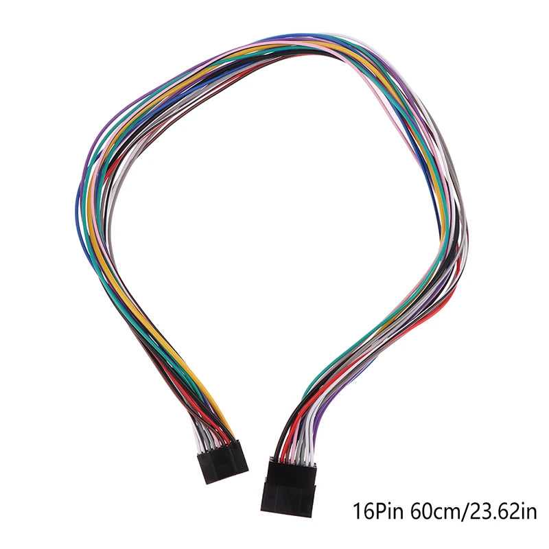 16-Pin Universal Car Stereo ISO Wire Harness Adapter Cable 60cm